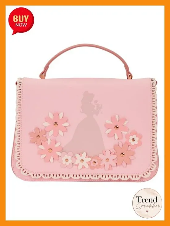 Loungefly Disney Princess Stained Glass Crossbody Bag, Faux Leather