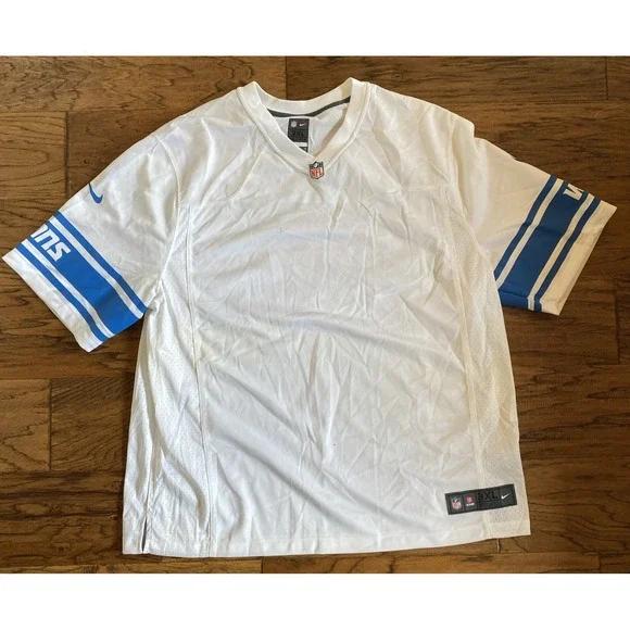 Detroit Lions NFL On Field Nike Men's Blank‎ Jersey White Size 3XL