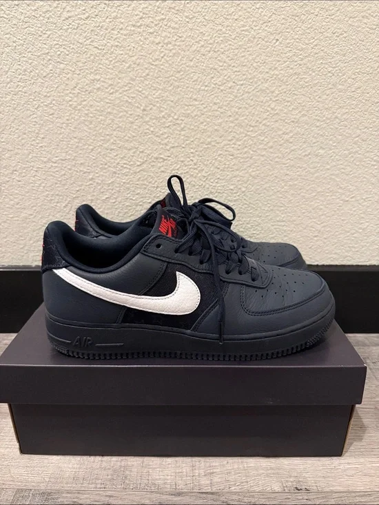 Nike Men's Air Force 1 Low Navy with White Swoosh
