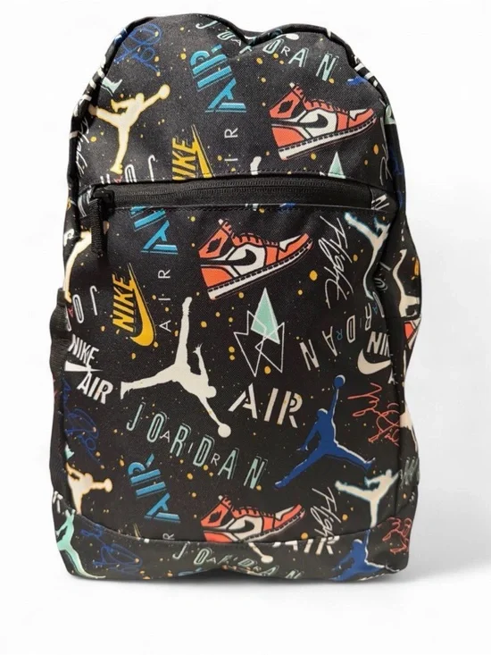Nike Black Multicolor Jordan Graphic Backpack