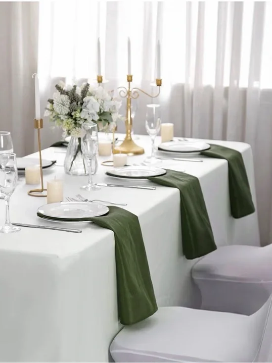 150 green banquet/wedding napkins