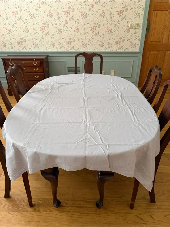 Gray Rectangular Dining Tablecloth - Classic Home Dining