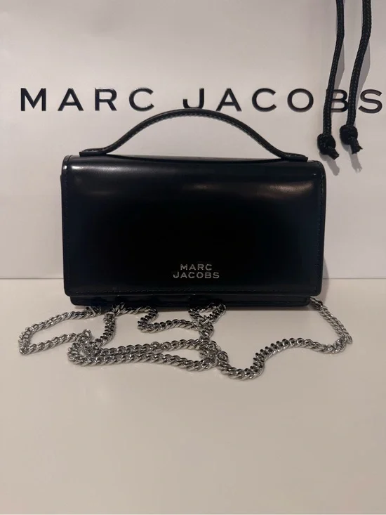 NWT Marc Jacobs THE GLAM MIRROR MINI BAG- black