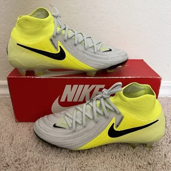 Nike Phantom Luna 2 Elite FG Pack Grey Volt Pack HF4358-003 Men’s Size 7.5 New