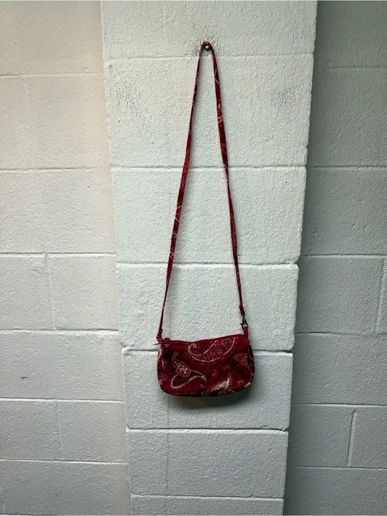 Vera Bradley Red Paisley Crossbody Bag