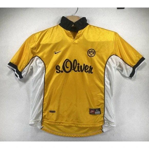 Borussia Dortmund 1998 1999 2000 Home Shirt Soccer Jersey Nike sz XL  C20