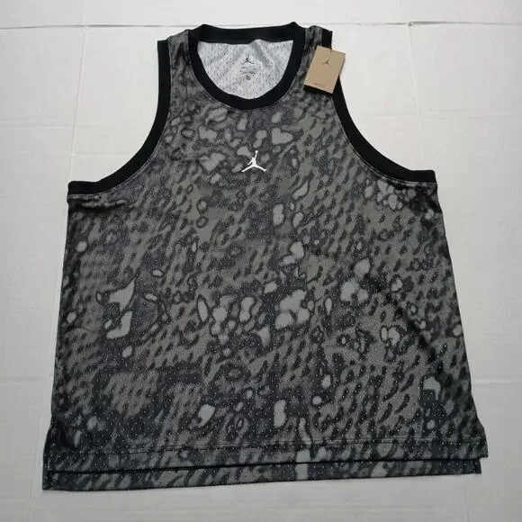 Men's Nike Jordan‎ Dri-Fit Sleeveless Tank Top Mesh Jersey Men's XL FN5854-010