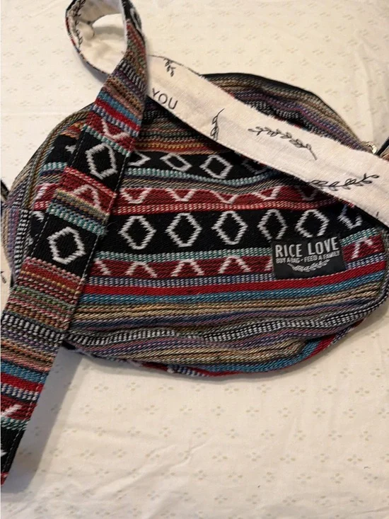 Multicolor Patterned Crossbody Bag