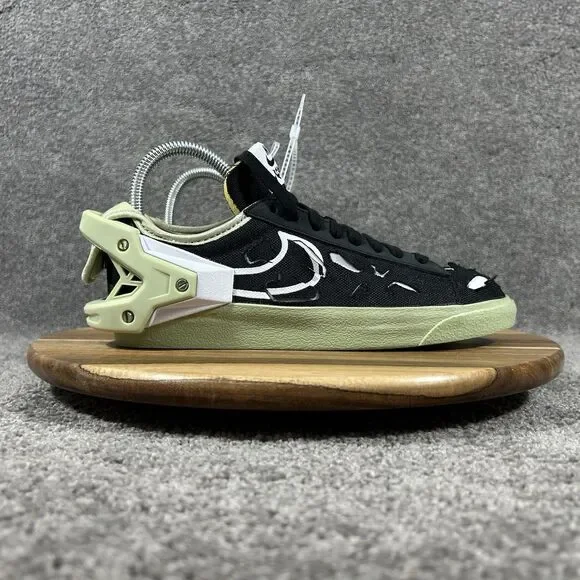 Nike Blazer Low X Acronym DO9373-001 Mens Size 4.5 Black Olive Aura Shoes New