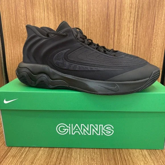 Nike Giannis Immortality 4 Triple Black‎ Basketball Men's 13 FQ3680-003 NEW