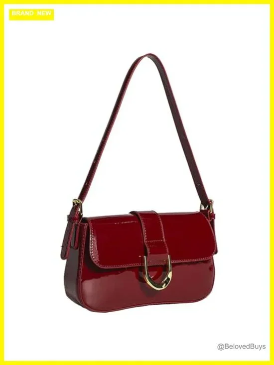 PU Leather Hobo Crossbody Shoulder Bag with Zipper Closure