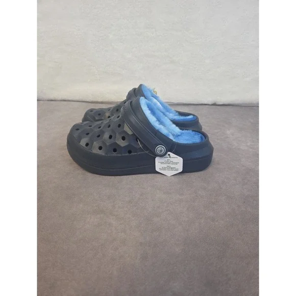 JoybeesFur Lined  Clogs Childs Size YouthJ1 Navy NWT