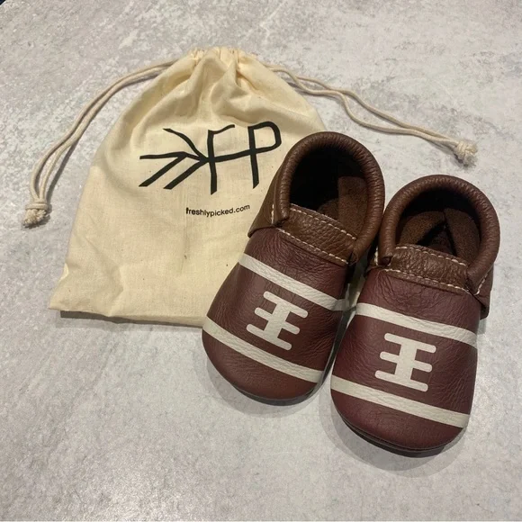 Freshly Picked || Touchdown City Shoe Mocs Football Brown‎ 5