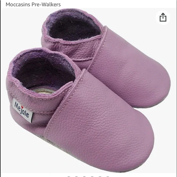 Mejale Baby Infant Toddler Shoes Slip-on Leather Moccasins Pre-Walkers