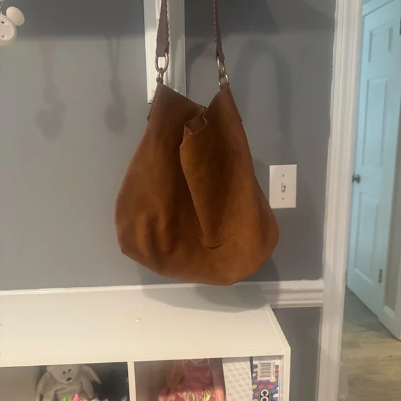 Banana Republic Suede Hobo Shoulder Bag