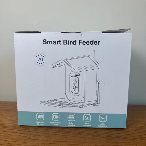 DOROEO Smart Bird Feeder with Camera AI‎ Recognition Solar Powered HD Video NEW