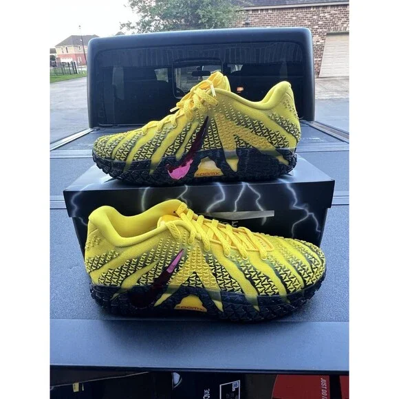 Nike Ja 3 'Let Me Be Ja' Yellow/University Red Shoes Men's size 12.5, HF2793-702