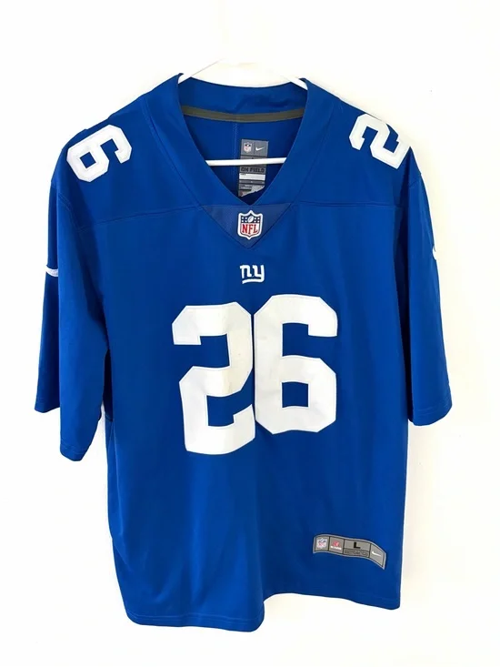 Nike NFL On Field New York Giants Saquon Barkley Football Jersey, Size: Large