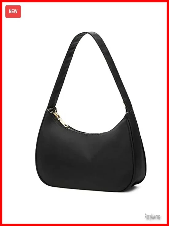 PU Leather Hobo Tote Handbag with Zipper Closure Shoulder Bag
