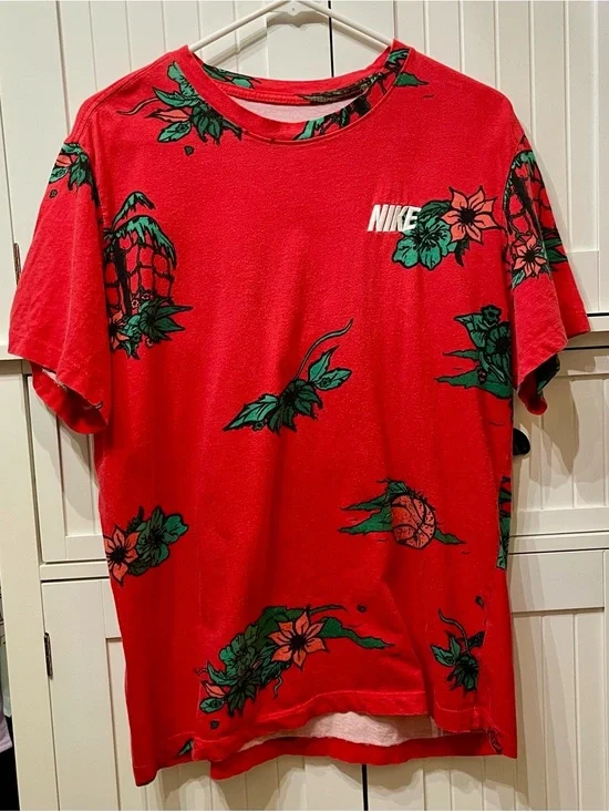 Nike Hoop Island Allover Print Basketball Floral Hawaiian T-Shirt