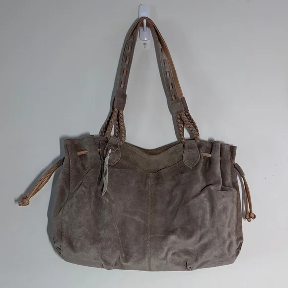 J.Jill Women’s Suede And Leather Slouchy Hobo Shoulder Bag NWT