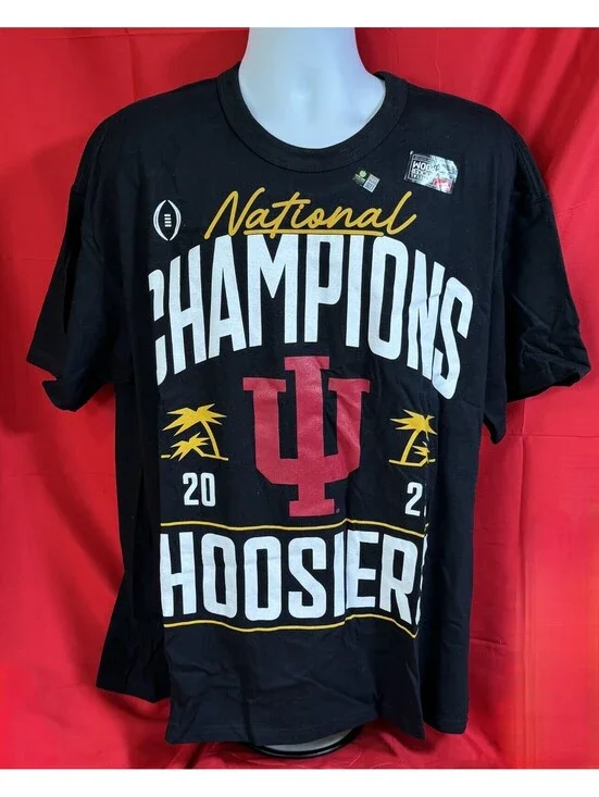 Nike Tee Indiana Hoosiers Locker Room 2025 National Champion T-shirt Mens XL NWT