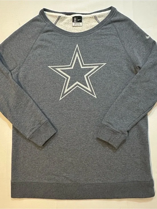 Nike Dallas Cowboys NFL Crewneck Sweatshirt Medium Blue