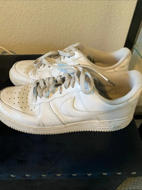 Nike White Low-Top Leather Sneakers