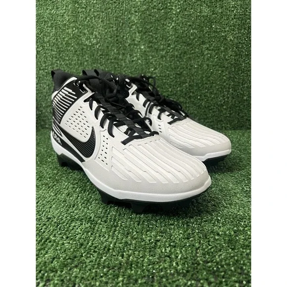 Nike Alpha Menace Strong White Black Football Cleats Men's Size 11.5 IB2572-100