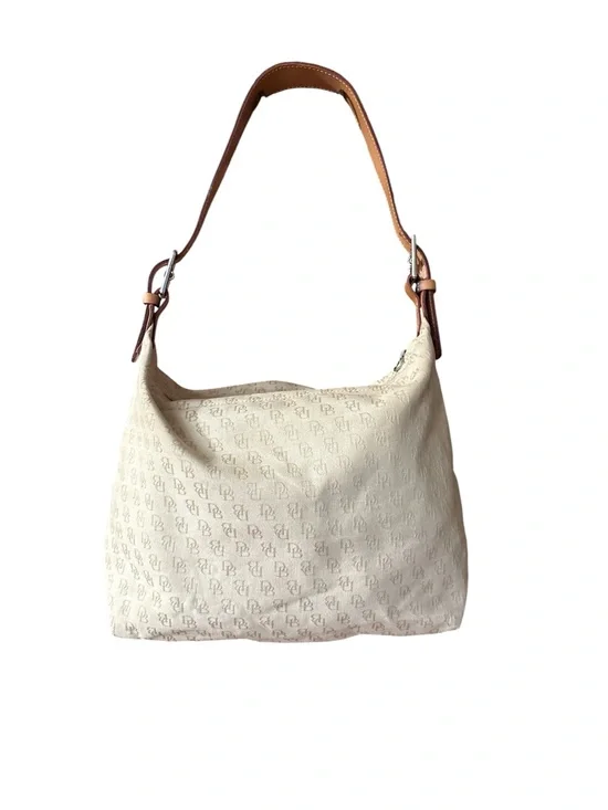 Dooney & Bourke Monogram DB Hobo Shoulder Bag - Neutral