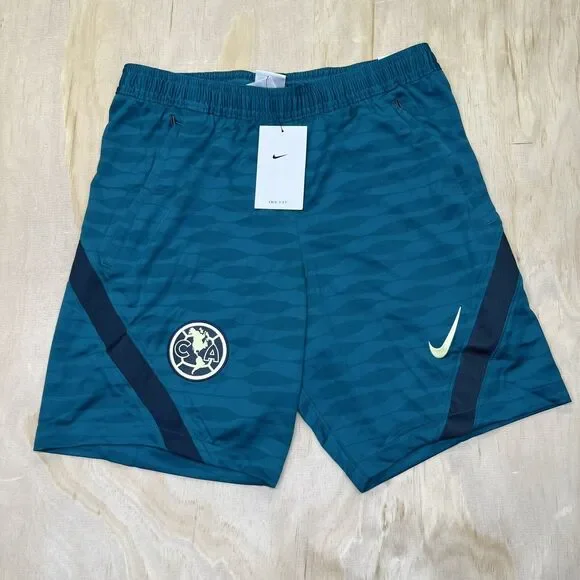 NEW Club America Nike Teal Strike Performance Shorts MD SLIM Fit Liga MX