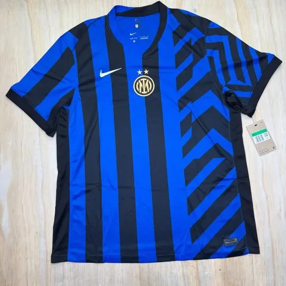 NEW Inter Milan Nike 2024/2025 Stadium Home Soccer Jersey Sz XL Mens