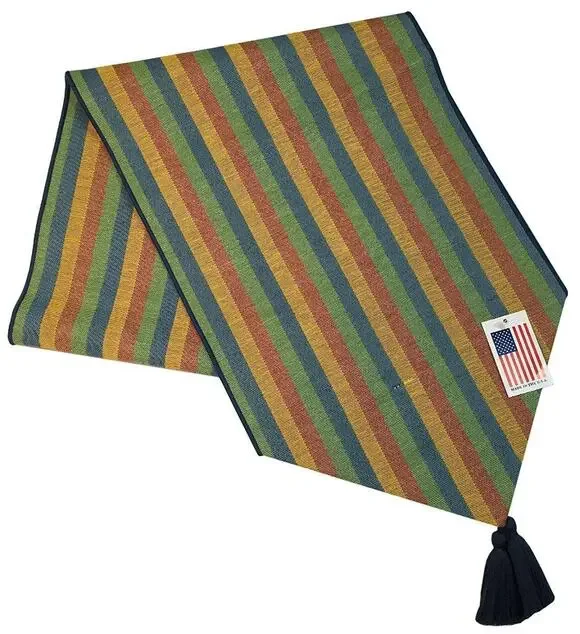 Manual Woodworkers Beach Fun Tropical Table Runner Tapestry Stripe 72