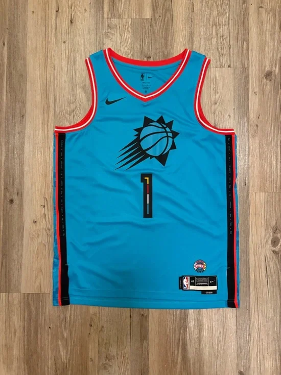 Phoenix Suns Devin Booker City Edition Nike Basketball Jersey Sz Large