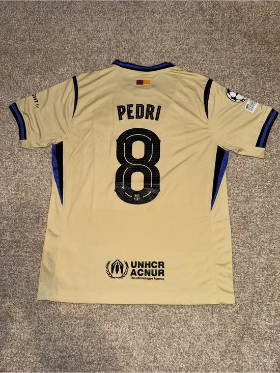 Nike FC Barcelona x Kobe 2026 Pedri #8 Men’s Away Soccer Jersey 🆕