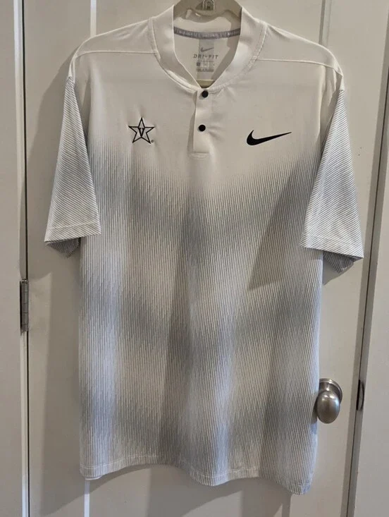 Nike Tiger Woods Blade Collar Golf Polo Shirt Vanderbilt University - Large