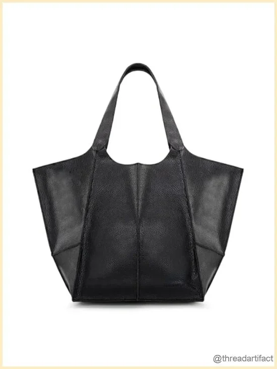 Large Hobo Tote Bag in Faux Leather with Slouchy Silhouette