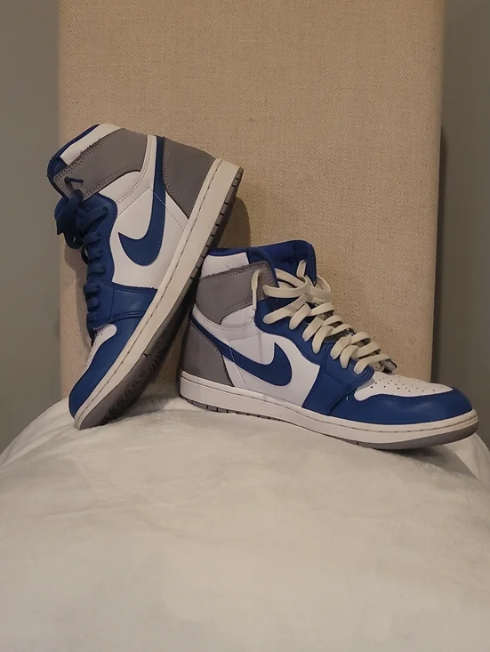 Nike Men’s High-Top Sneakers - Blue / White / Gray