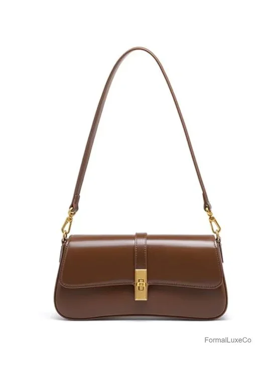 Genuine Leather Hobo Bag | Evening Shoulder Bag | Underarm Handbag