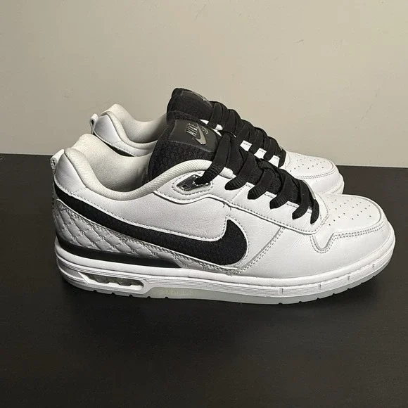 Nike SB Zoom Air Paul Rodriguez Low QS P-Rod White Black Clear Men's Size 10