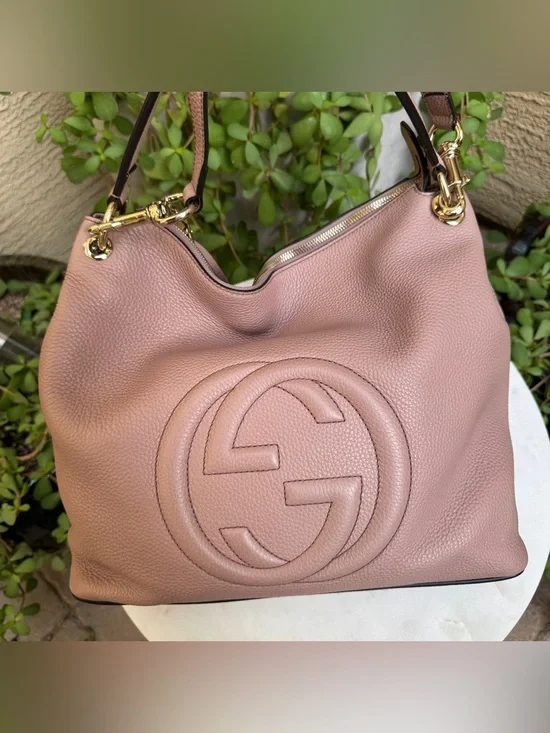 Gucci Soho Convertible Large Hobo Leather Shoulder Bag