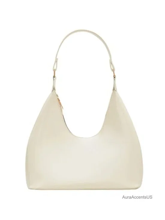 Patent Leather Hobo Bag Crescent Shoulder Bag Small Going Out Tote Satchel Purse