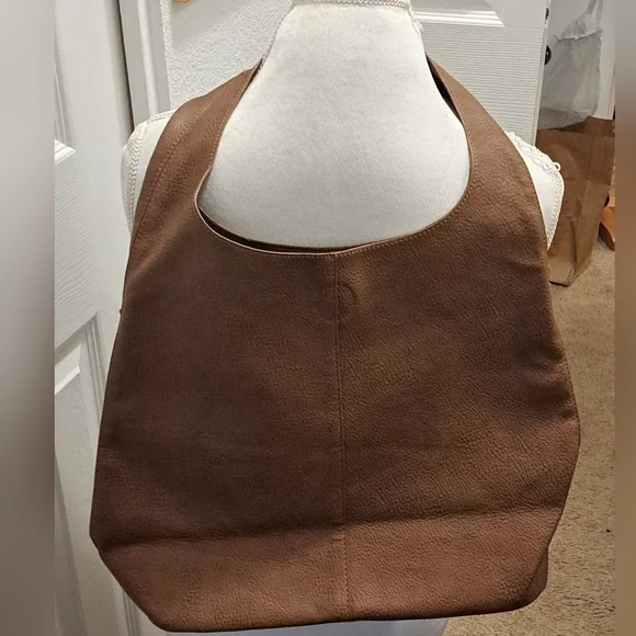 Pebbled Faux Leather Hobo Bag  15