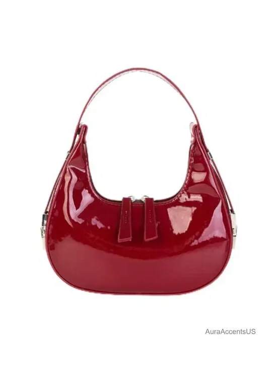 Y2k Crescent Hobo Shoulder Bag with Adjustable Strap