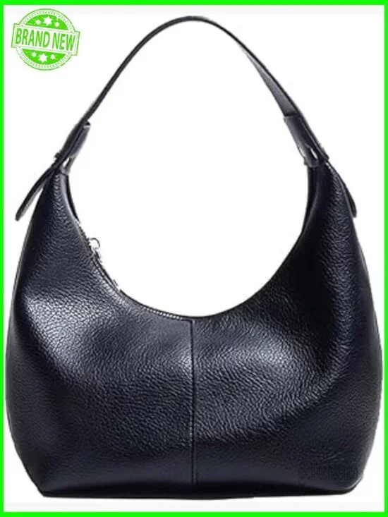 Vegan Leather Hobo Bag Crescent Shoulder Tote Clutch Purse