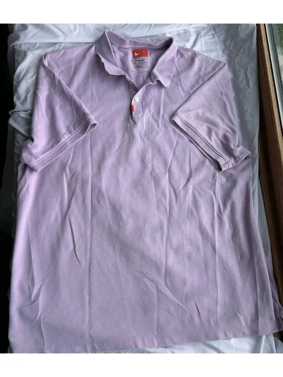 Men’s Nike Dri-fit Lavender Pique Polo Sz XL Golf Athletic Breathable