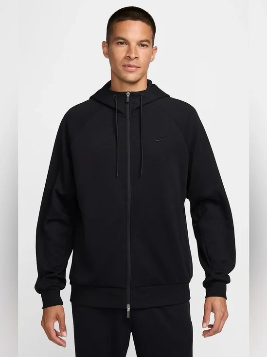 Nike Men's Dri-FIT UV Full-Zip Performance Hoodie - FZ0967-010 - Black - NWT