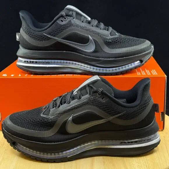 Nike Men's Pegasus Premium Black Metallic Silver HQ2592 005 Size 8.5