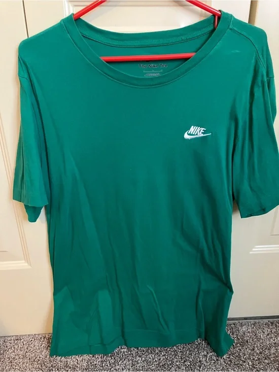 Nike Emerald Green Tee with White Swoosh
