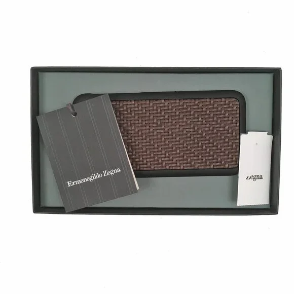 NEW $495 Ermenegildo Zegna Pelle Tessuta Leather iPhone Case!  iPhone 6 6S 7 8